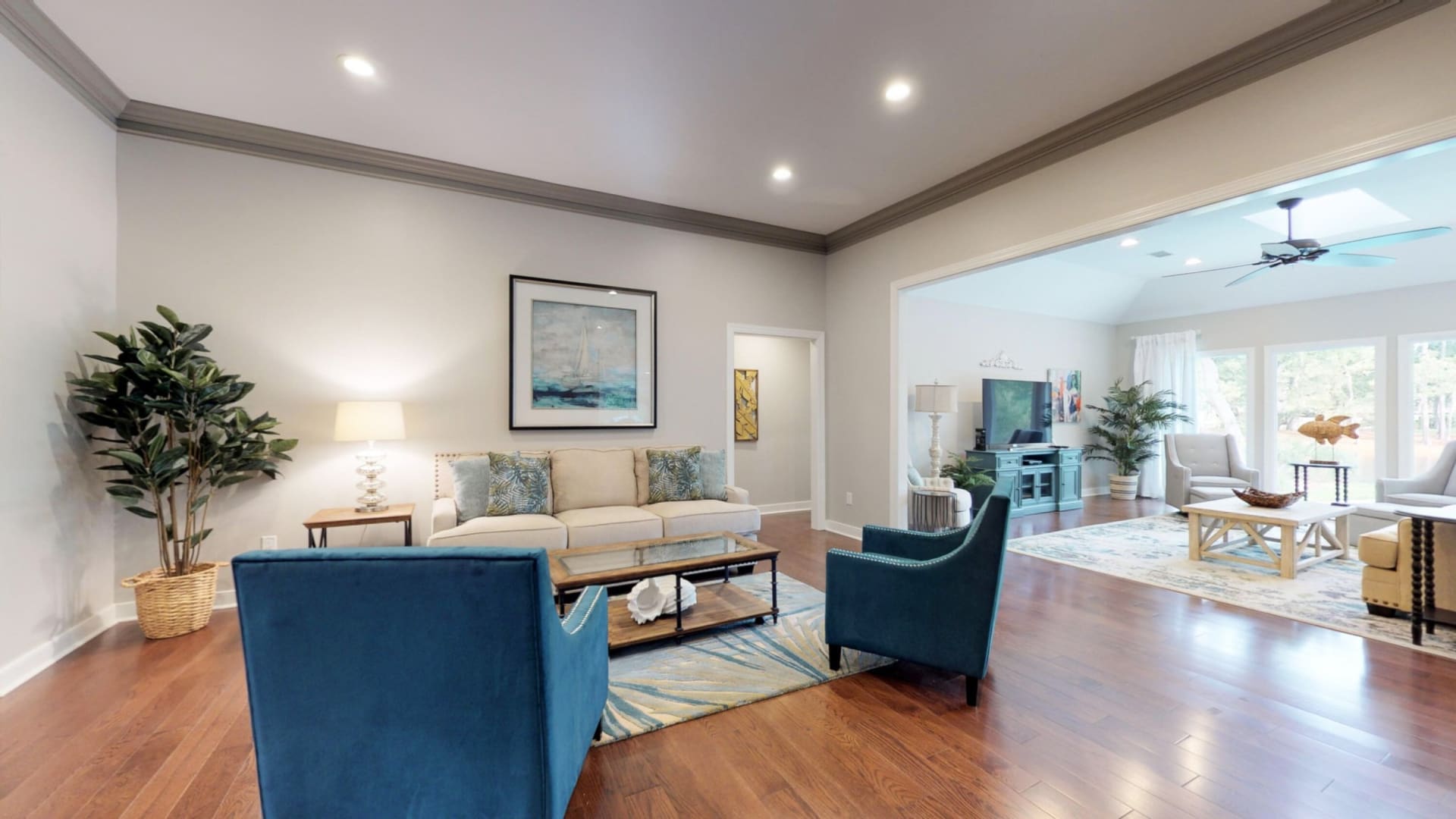 living room in a vacation rental house
