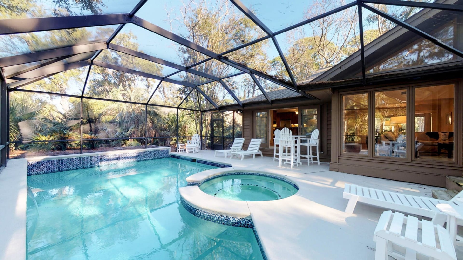 private pool at a vacation rental house