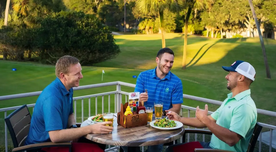 Group golf dining