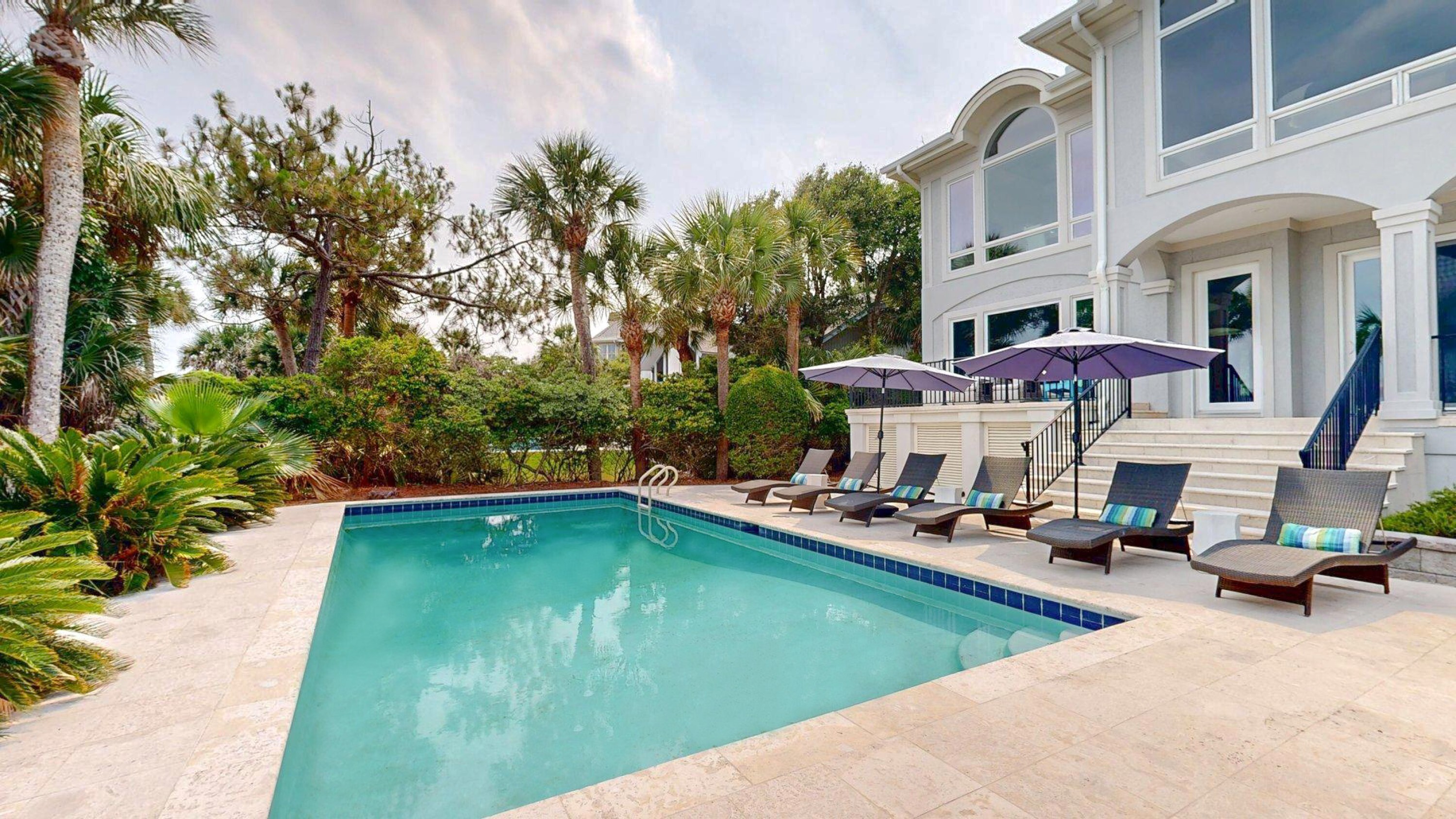 Private pool at vacation rental