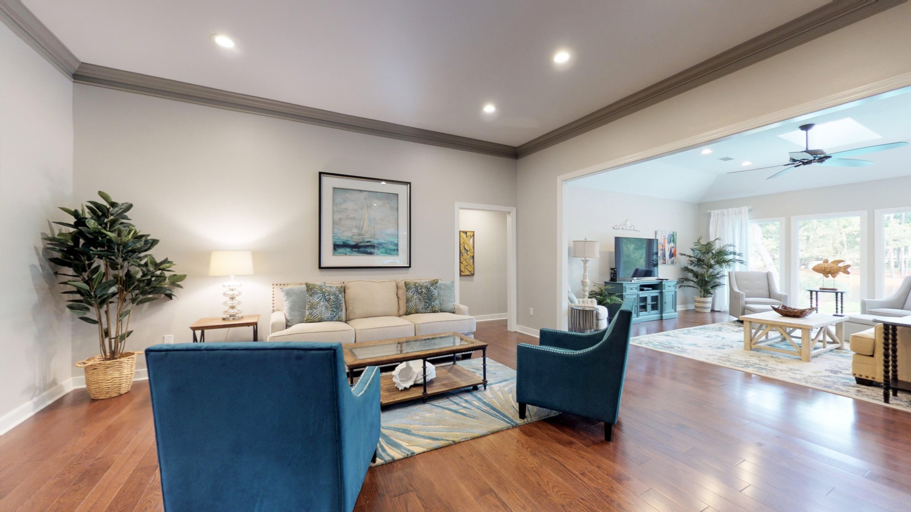 living room in a vacation rental house