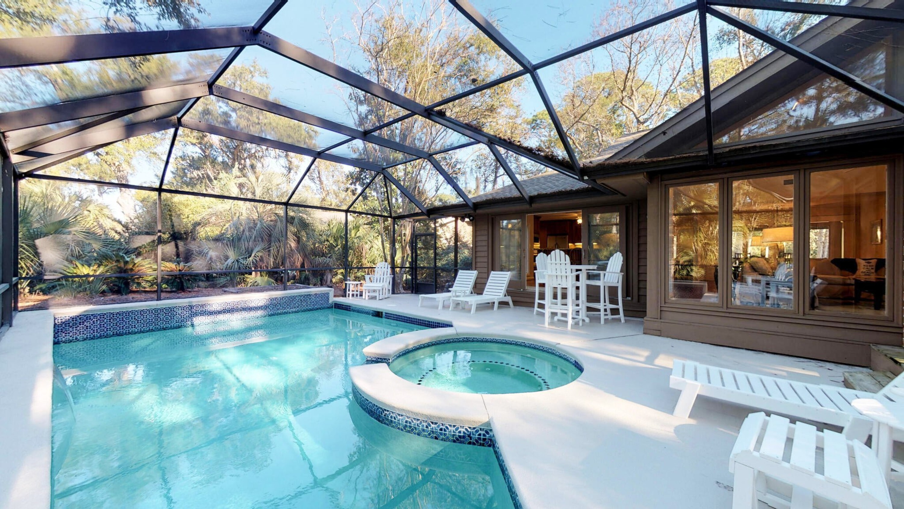 private pool at a vacation rental house