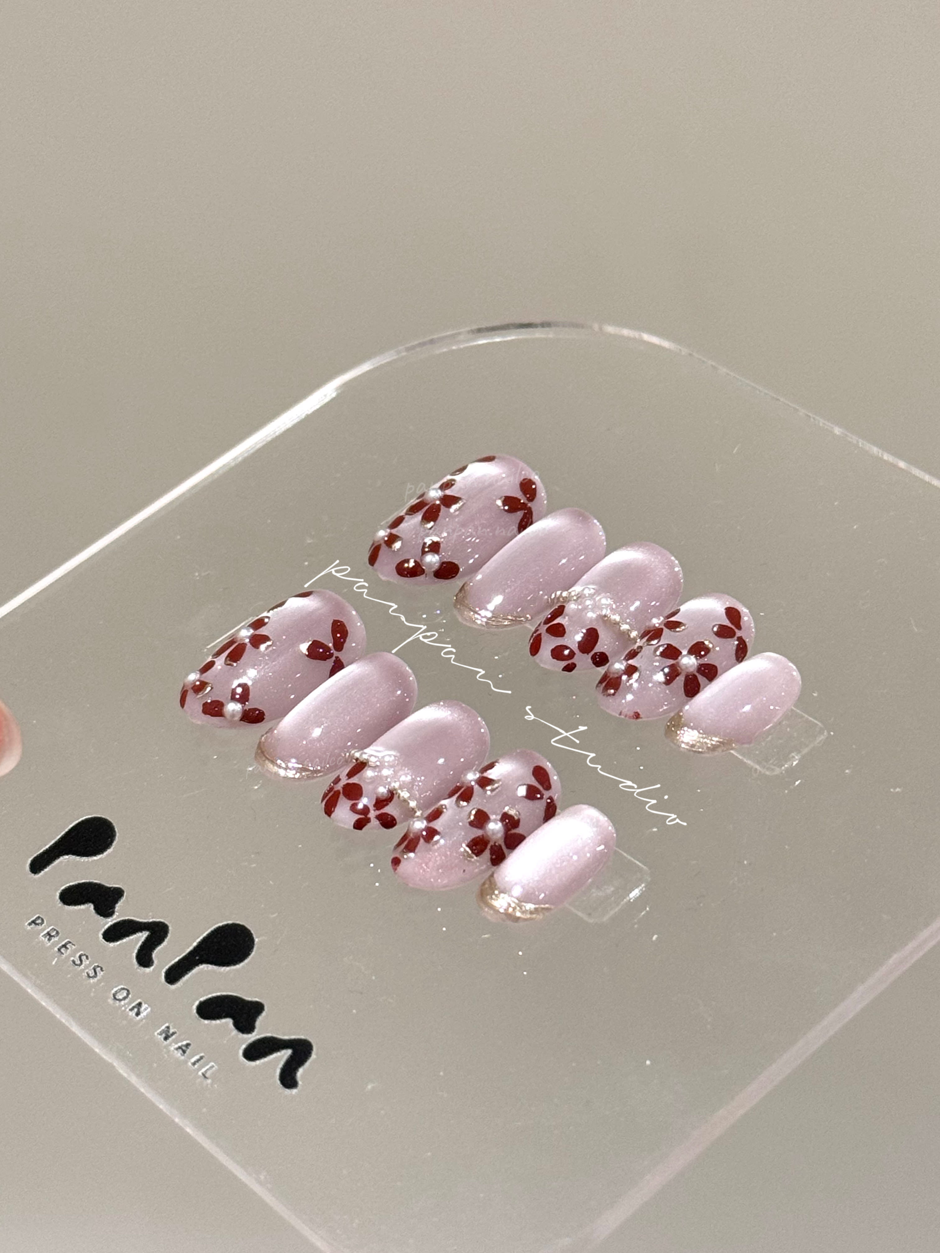 Red Petals (short oval)