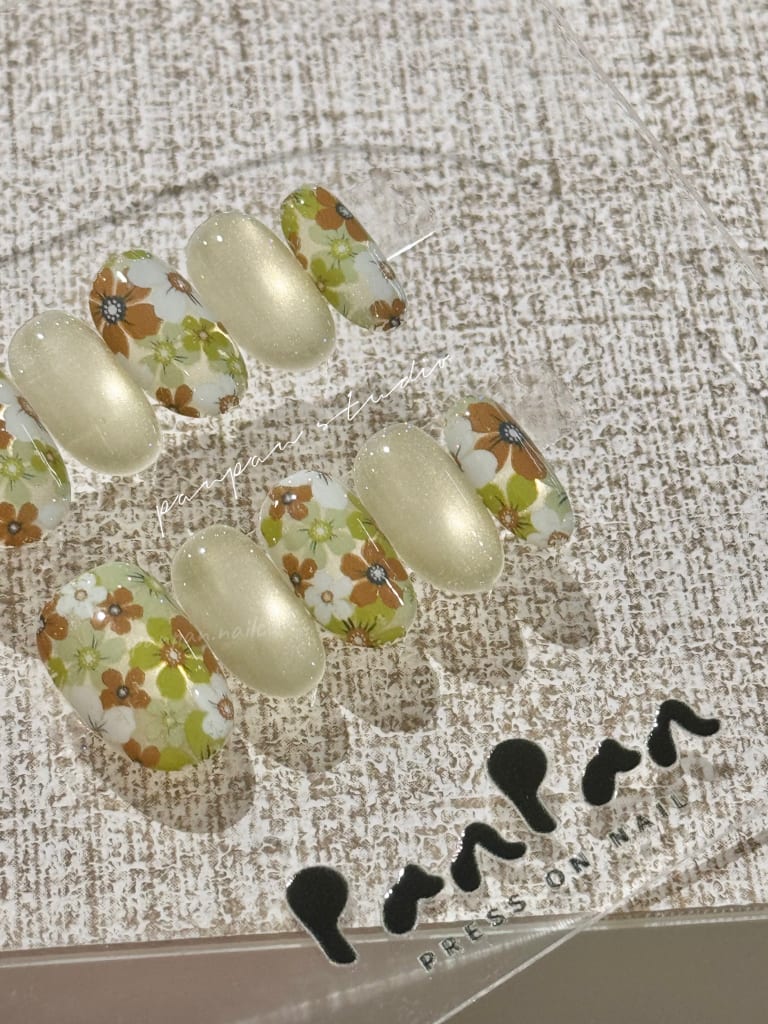 Green Flowers (short oval) 细节 3