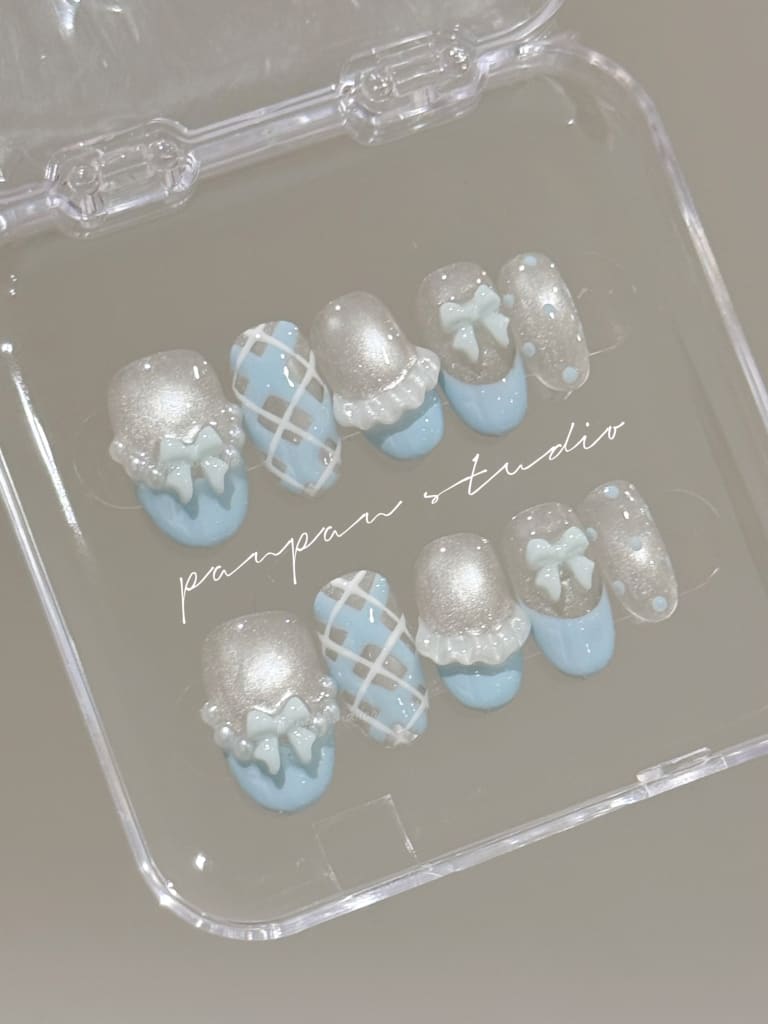 Blue skirt (short Oval) 细节 1