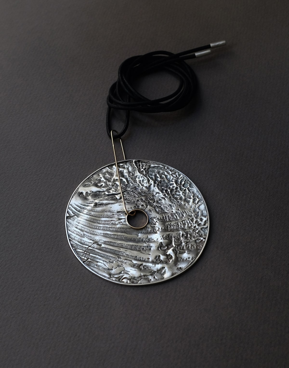 Pendentif empreinte argent or