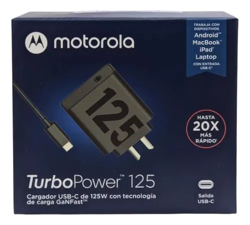 CARGADRO MOTOROLA TURBO POWER 125W
