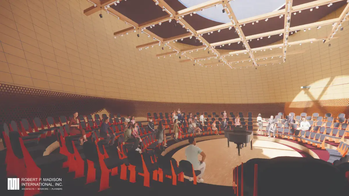 Concert hall auditorium render