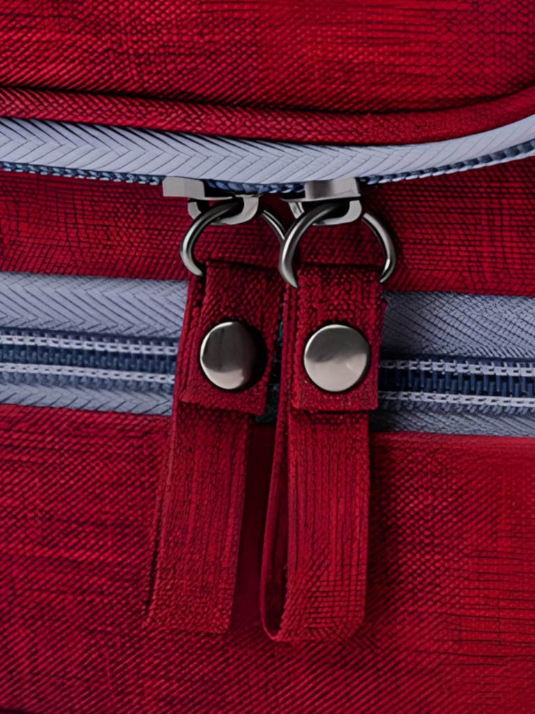 Multi-compartment toiletry bag practical hanging bag several colors zip details
