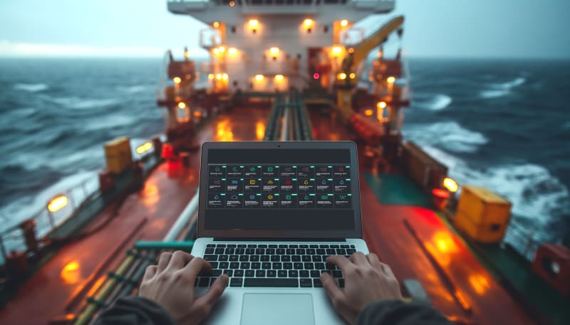 ABS Wavesight eLogs on laptop