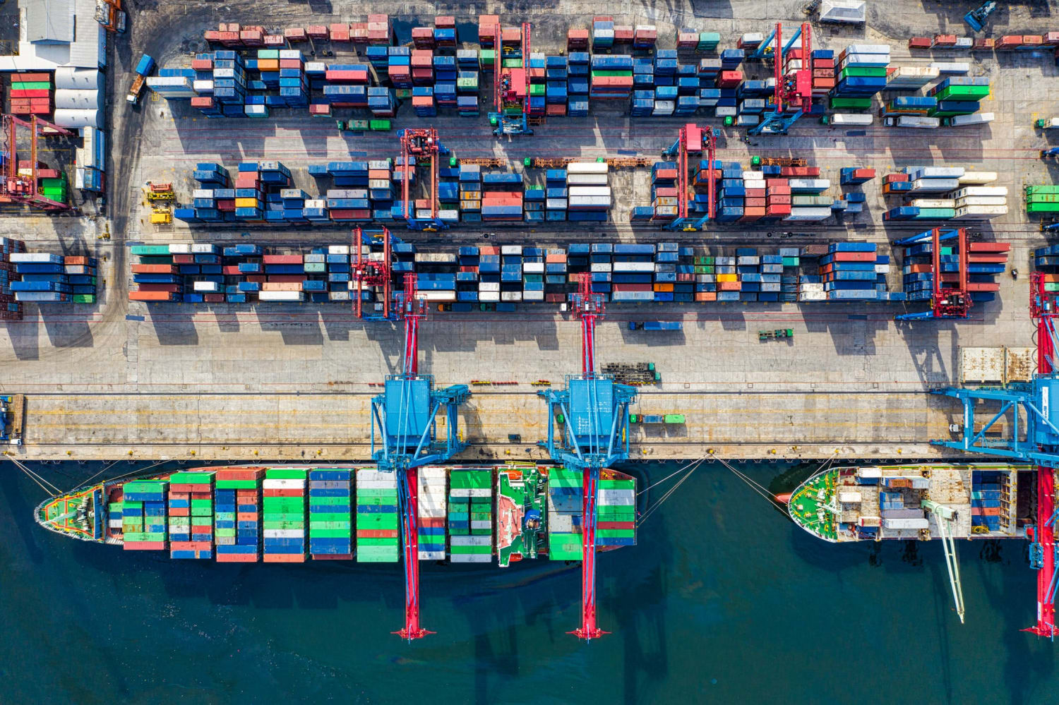 Port with ship