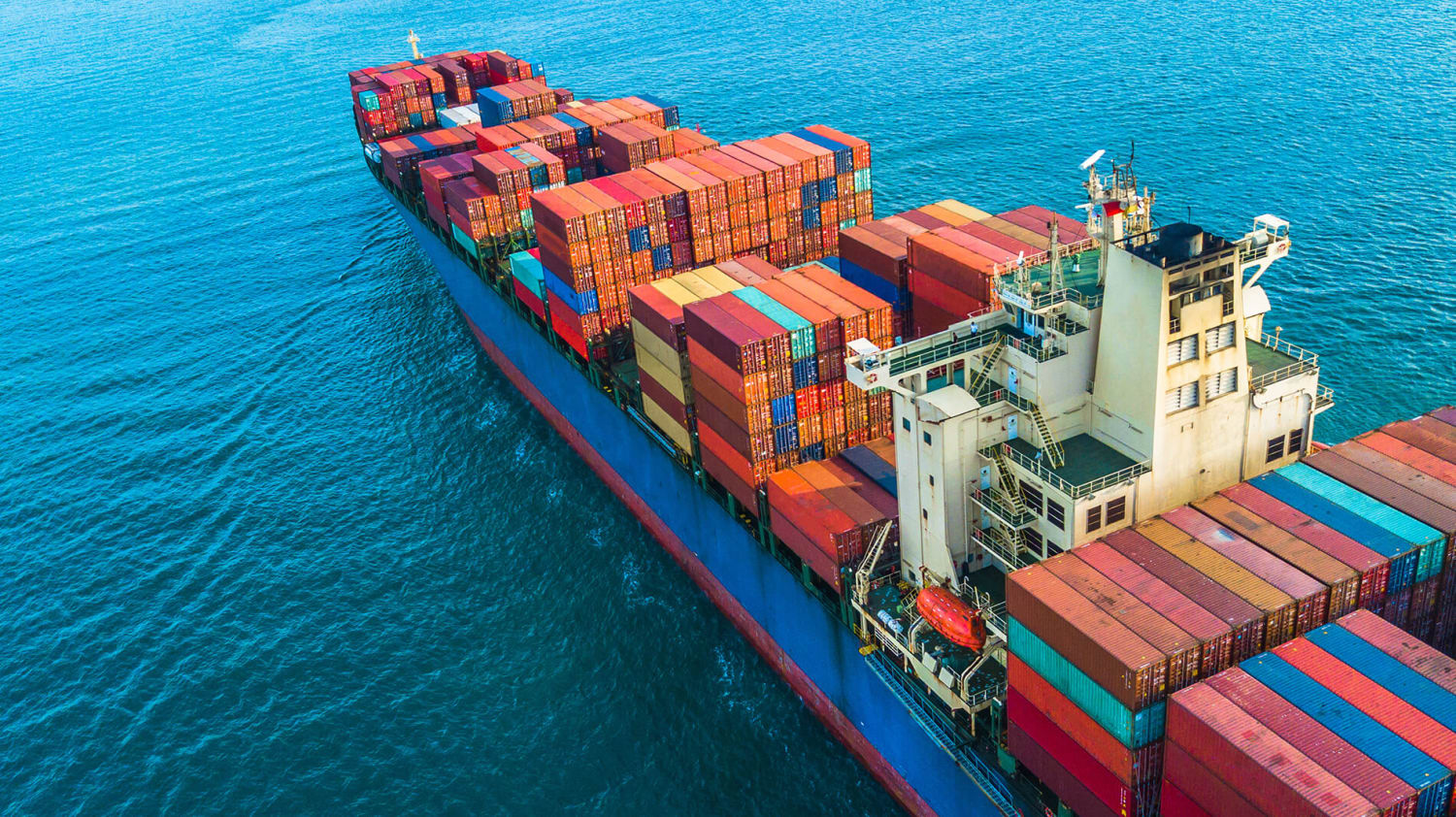 Port with ship