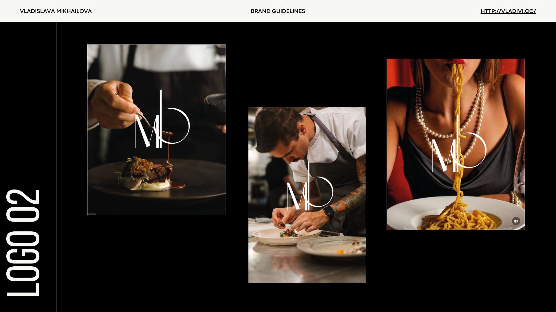 Logo 02 applied to dishes and dining