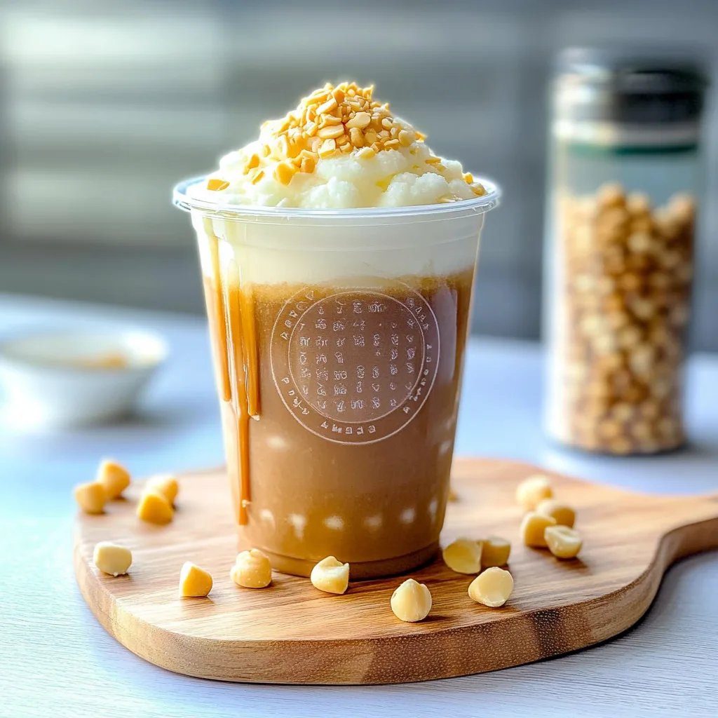 Macadamia Cloud Frapp: Creamy Tropical Bliss Awaits