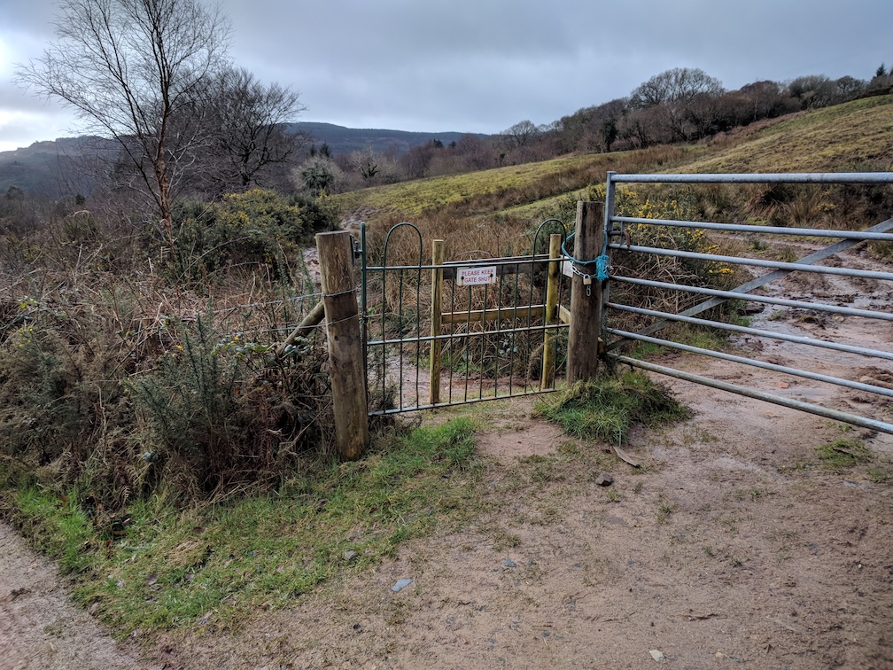 gate and footpath near knockenkelly