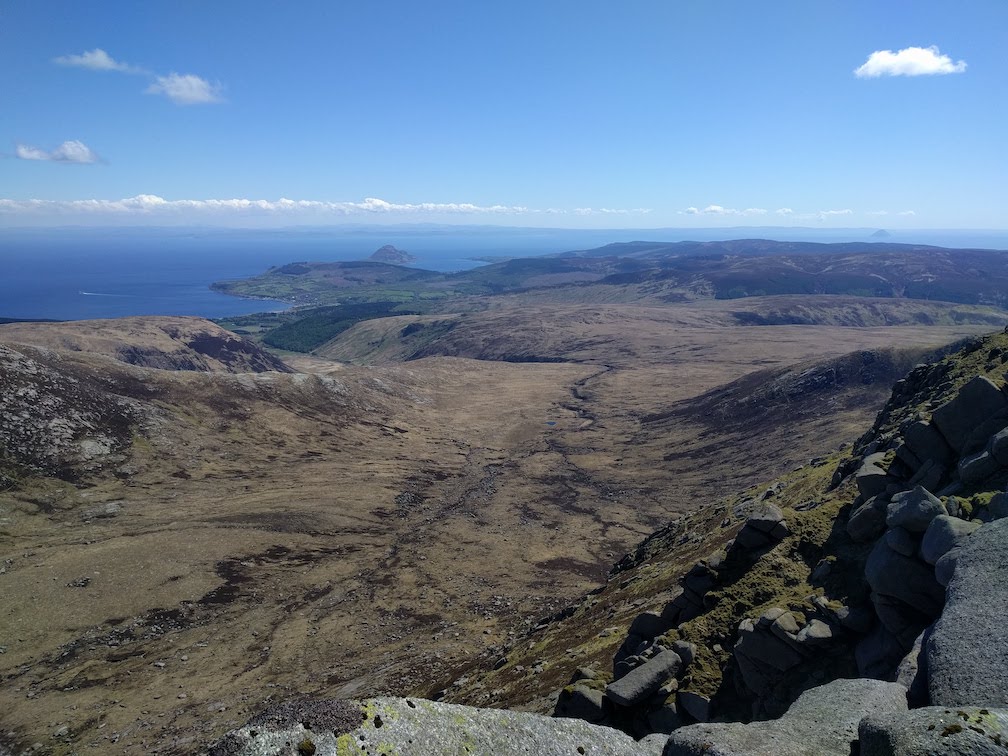 view down coire a bhradain on arran