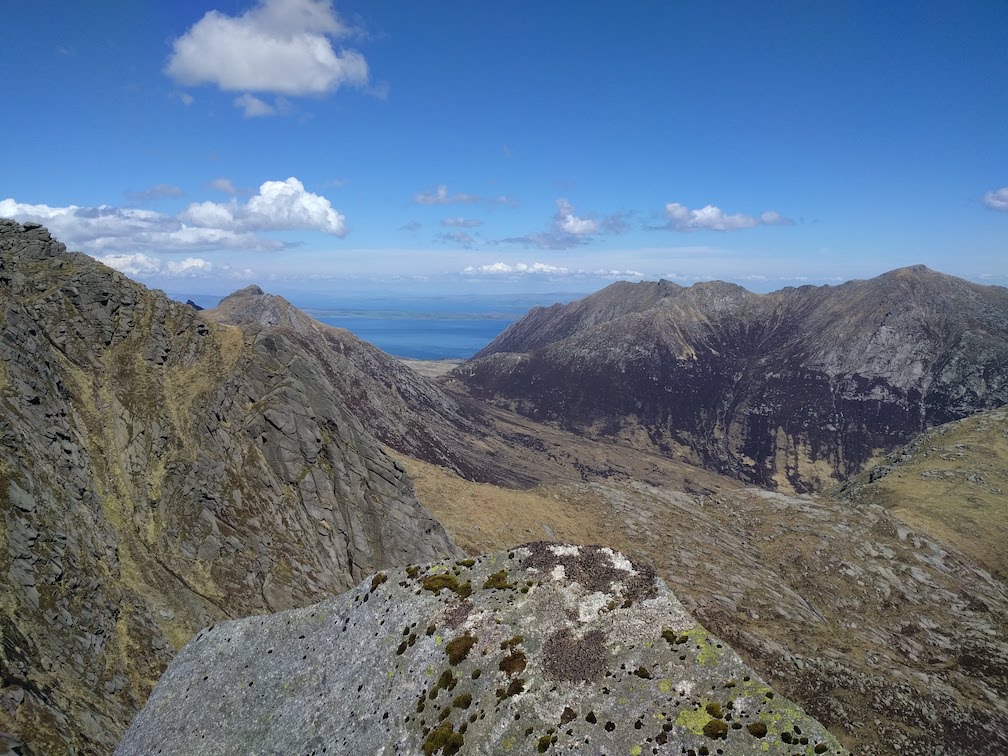 mountain range on arran