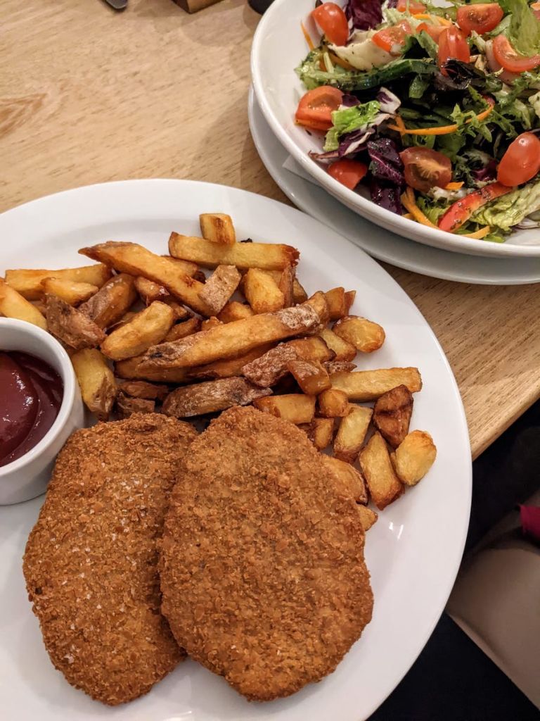 Schnitzel at The Corrie Hotel