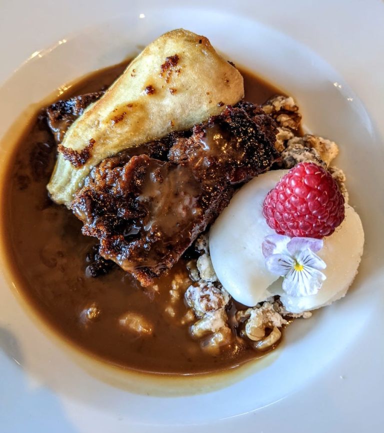 Sticky toffee pudding at the Drift Inn 2021