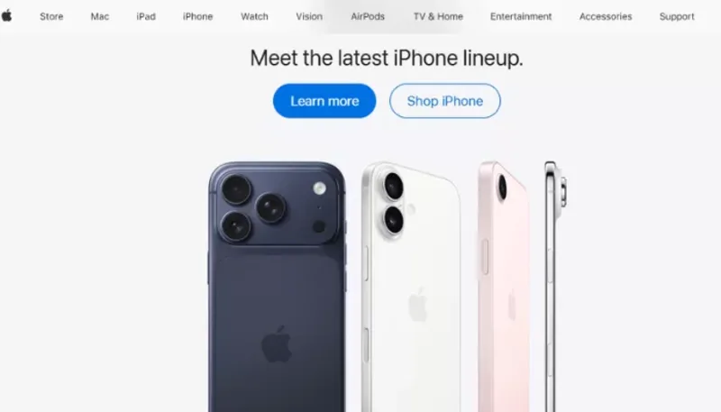 iPhone 11 available for pre-order, showcasing responsive web design examples.