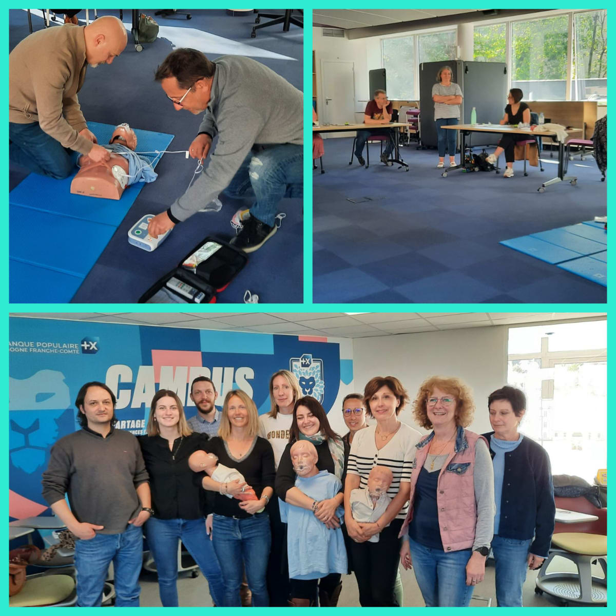 Exercice de massage cardiaque