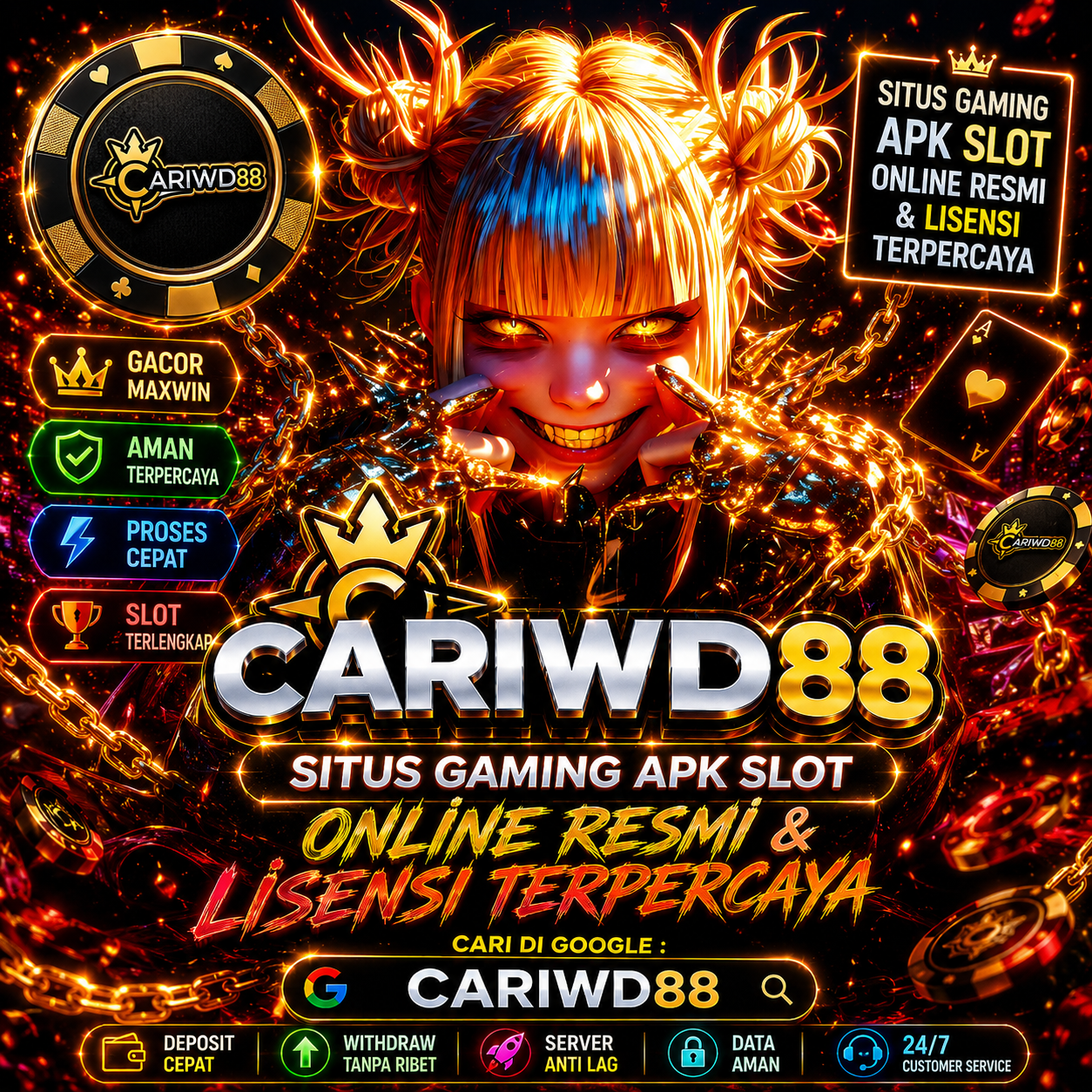 Galeri foto CARIWD88 | Situs Gaming Apk Slot Online Resmi & Lisensi Terpercaya di Jakarta
