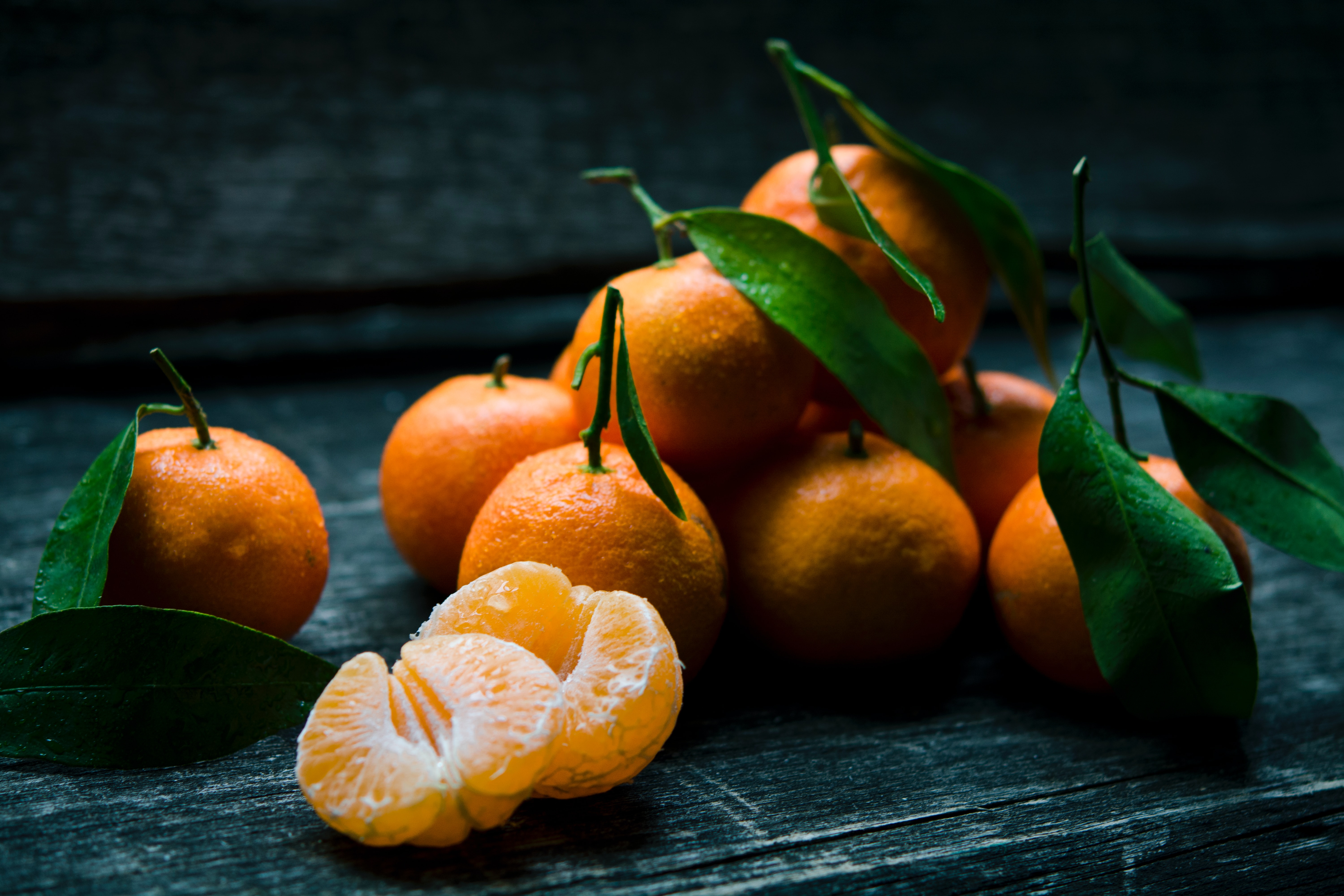 Oranges close-up