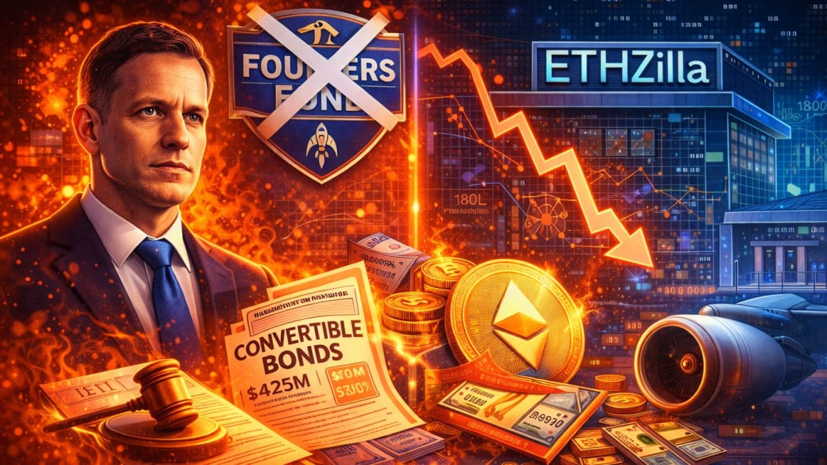 Peter Thiel’s Founders Fund exits ETHZilla as Ether treasury model faces mounting strain
