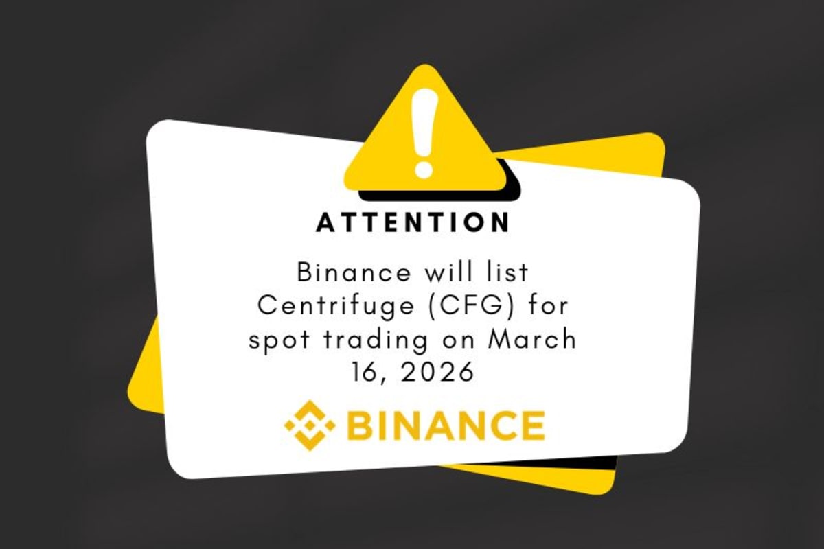 Binance To List Centrifuge (CFG) For Spot Trading On March 16