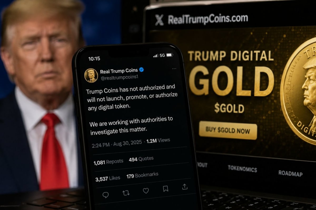 Real Trump Coins Denies GOLD Token Launch After Solana Token Collapse