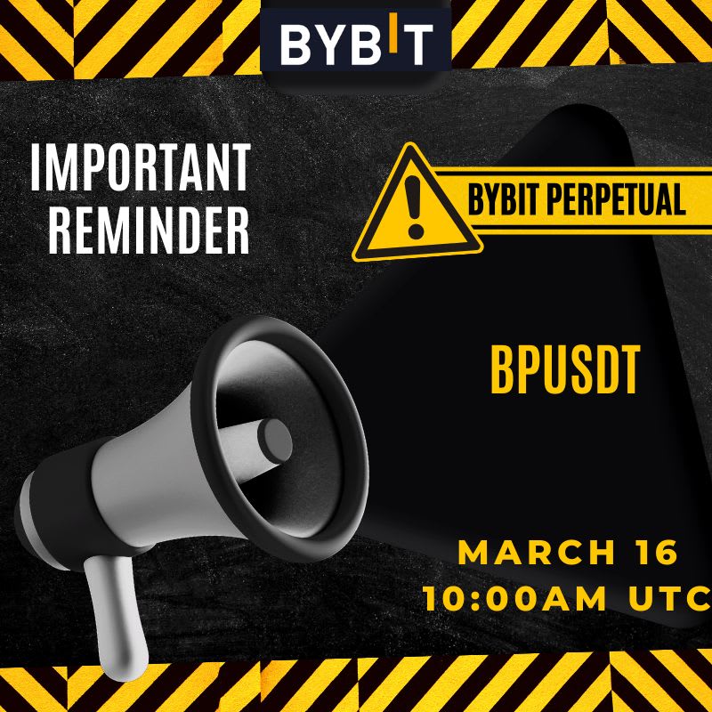 Bybit To Launch Bpusdt Perpetual Pre-Market Trading On March 16