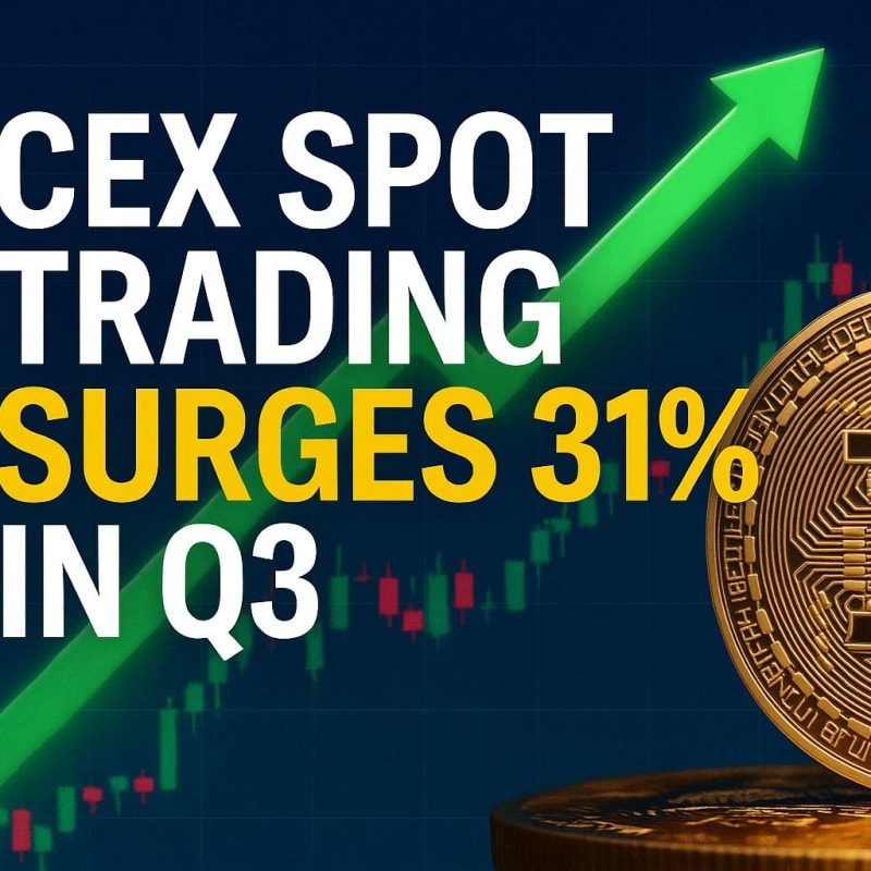 CEX Spot Trading Surges 31% in Q3, Signaling Renewed Market Momentum