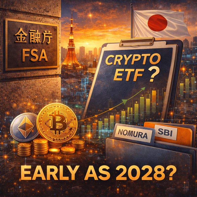 Japan weighs crypto ETF framework with 2028 seen as an early target