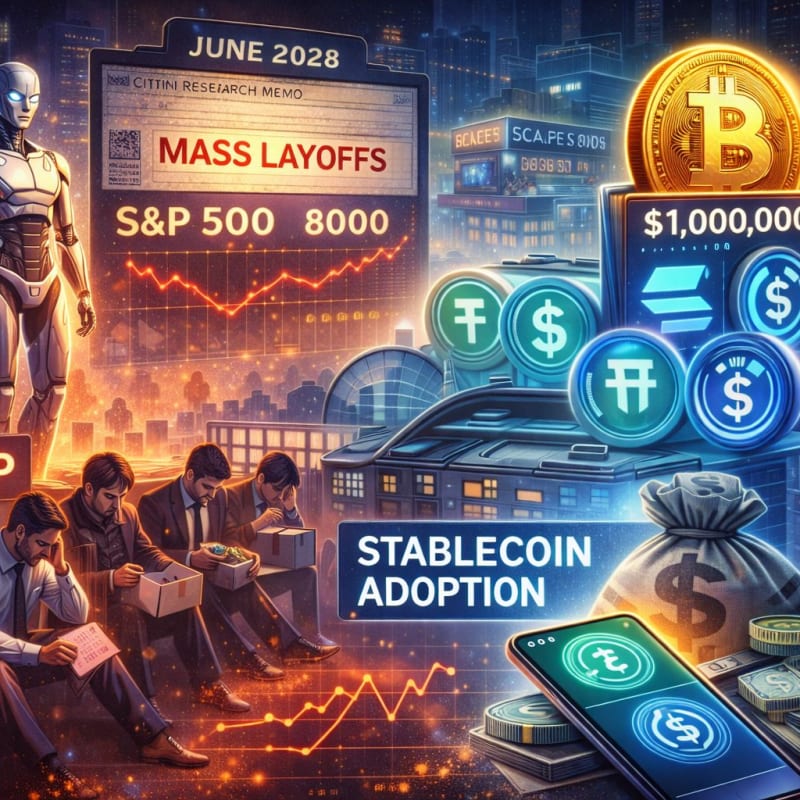 AI-driven boom or hollow growth? A fictional 2028 memo sketches mass layoffs, ghost GDP and stablecoin rails