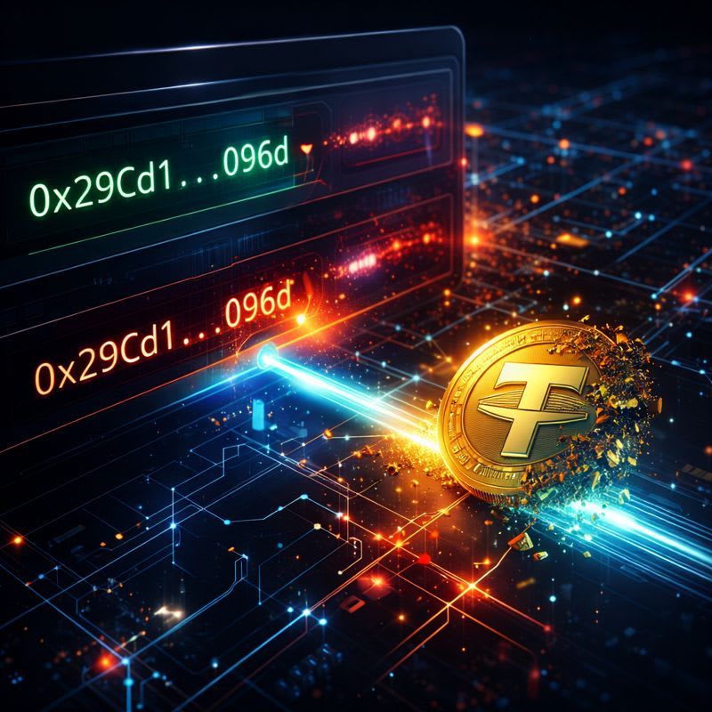 $50M USDT Lost After Wallet Address Spoofing Trick