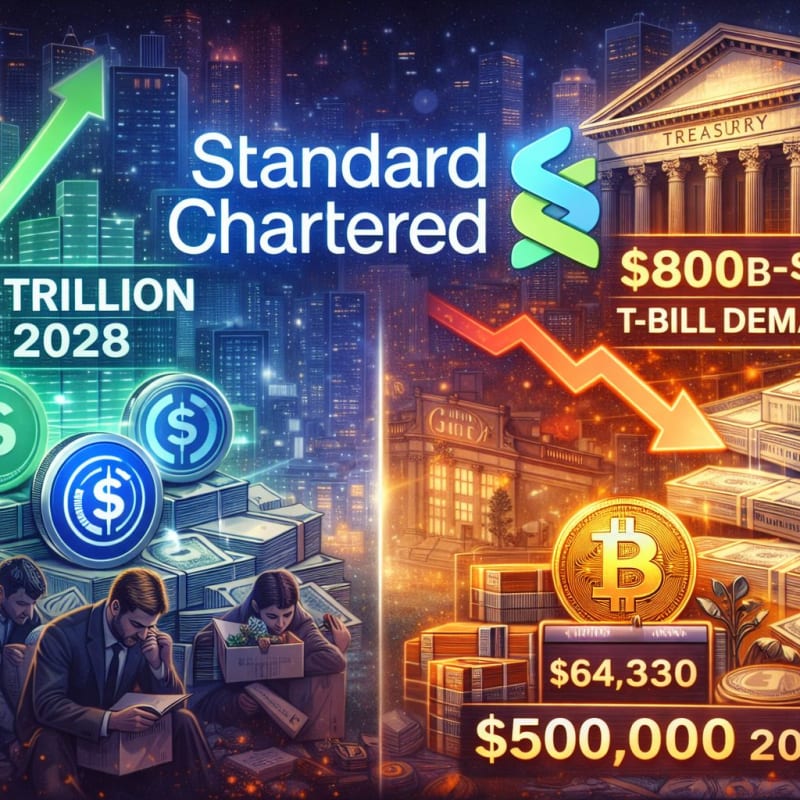Standard Chartered reaffirms $2T stablecoin forecast, cuts T-bill demand outlook
