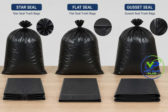 Star Seal vs Flat Seal vs Gusset Seal Trash Bags: Which Seal Type Fits Your Operation?