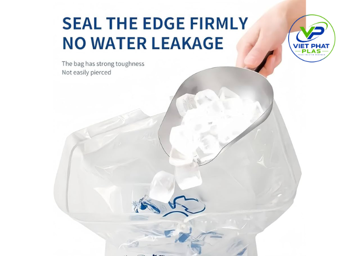 LDPE ice bags have good resistance to the sharp edges of ice.