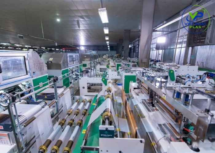 Plastic shopping bag supplier factory production line