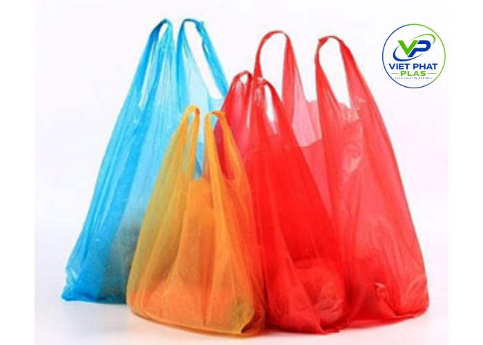 HDPE plastic bags used in supermarkets