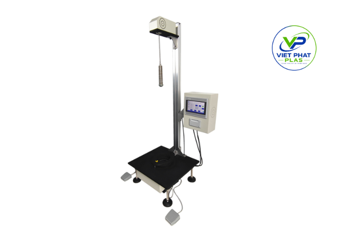 Dart impact testing machine for plastic packaging