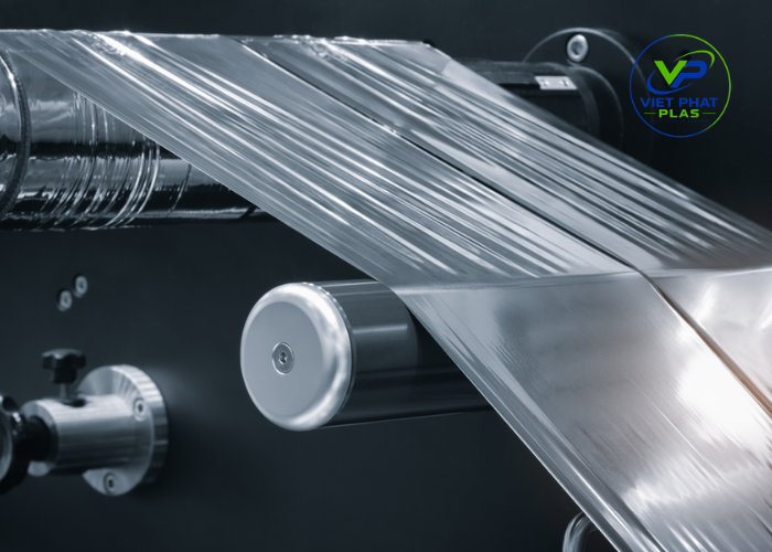 Film extrusion process in plastic bag manufacturing