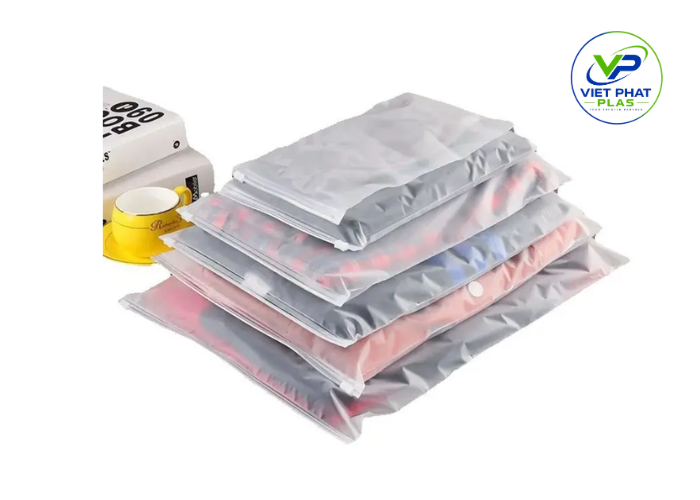 Slider zipper plastic bags offer a more aesthetic design, often used for clothing storage