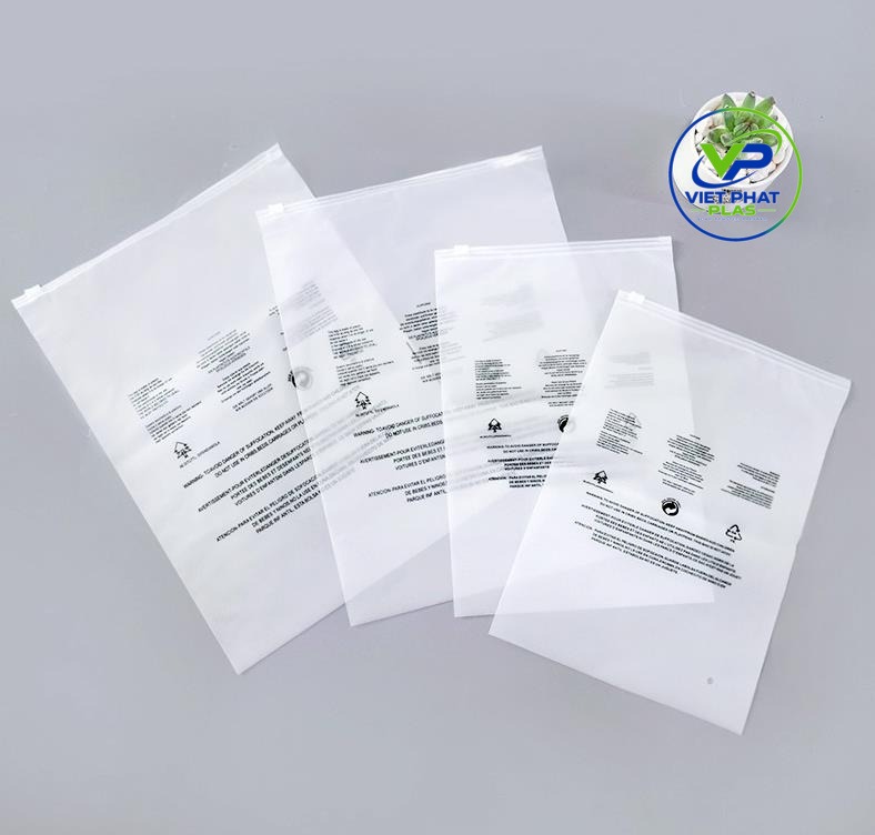 The chasing arrows symbol on zipper bags