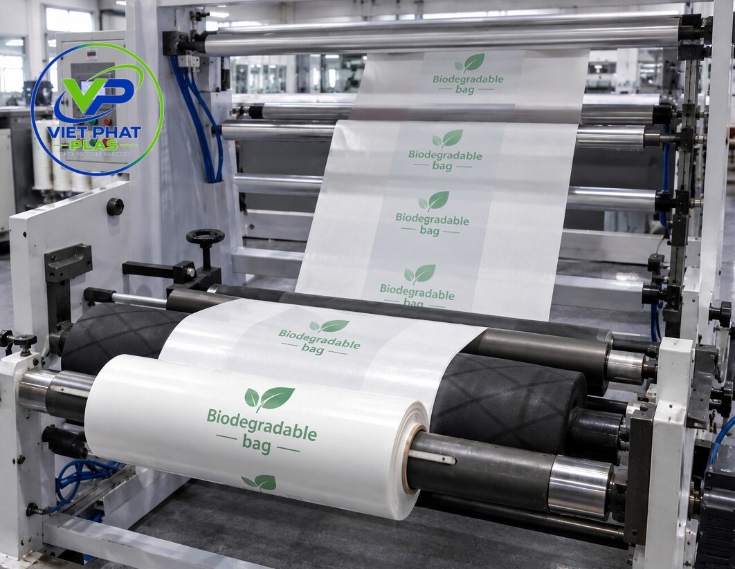 Biodegradable bag production