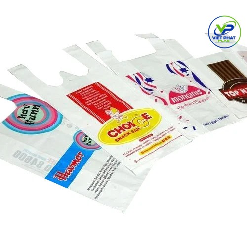 Custom logo-printed plastic bags
