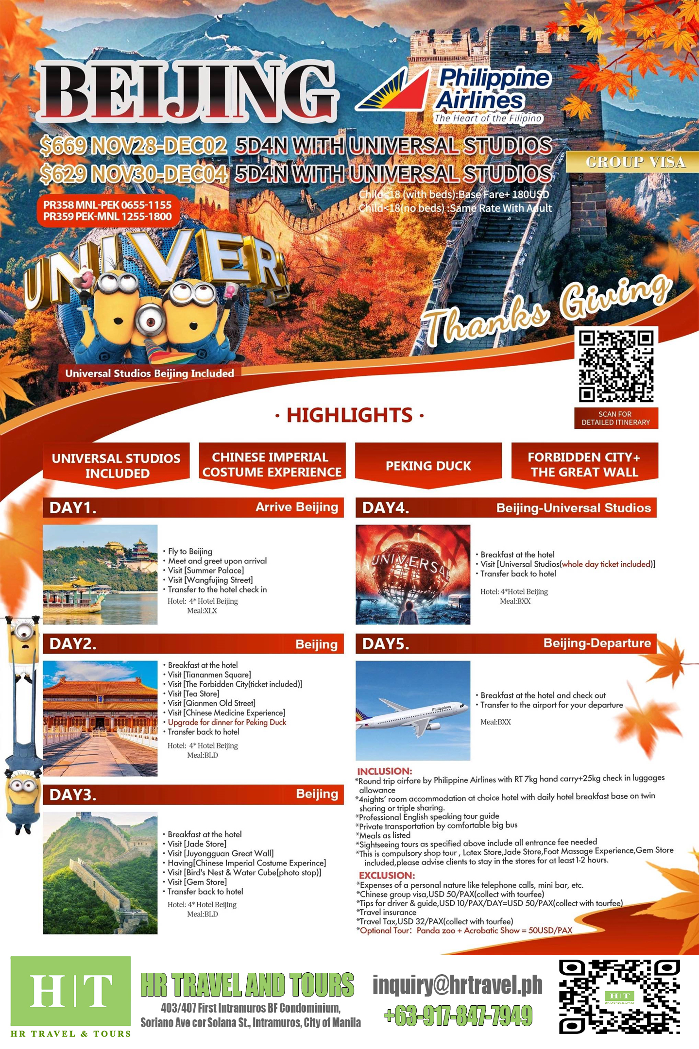 Beijing All-In Package 5D4N