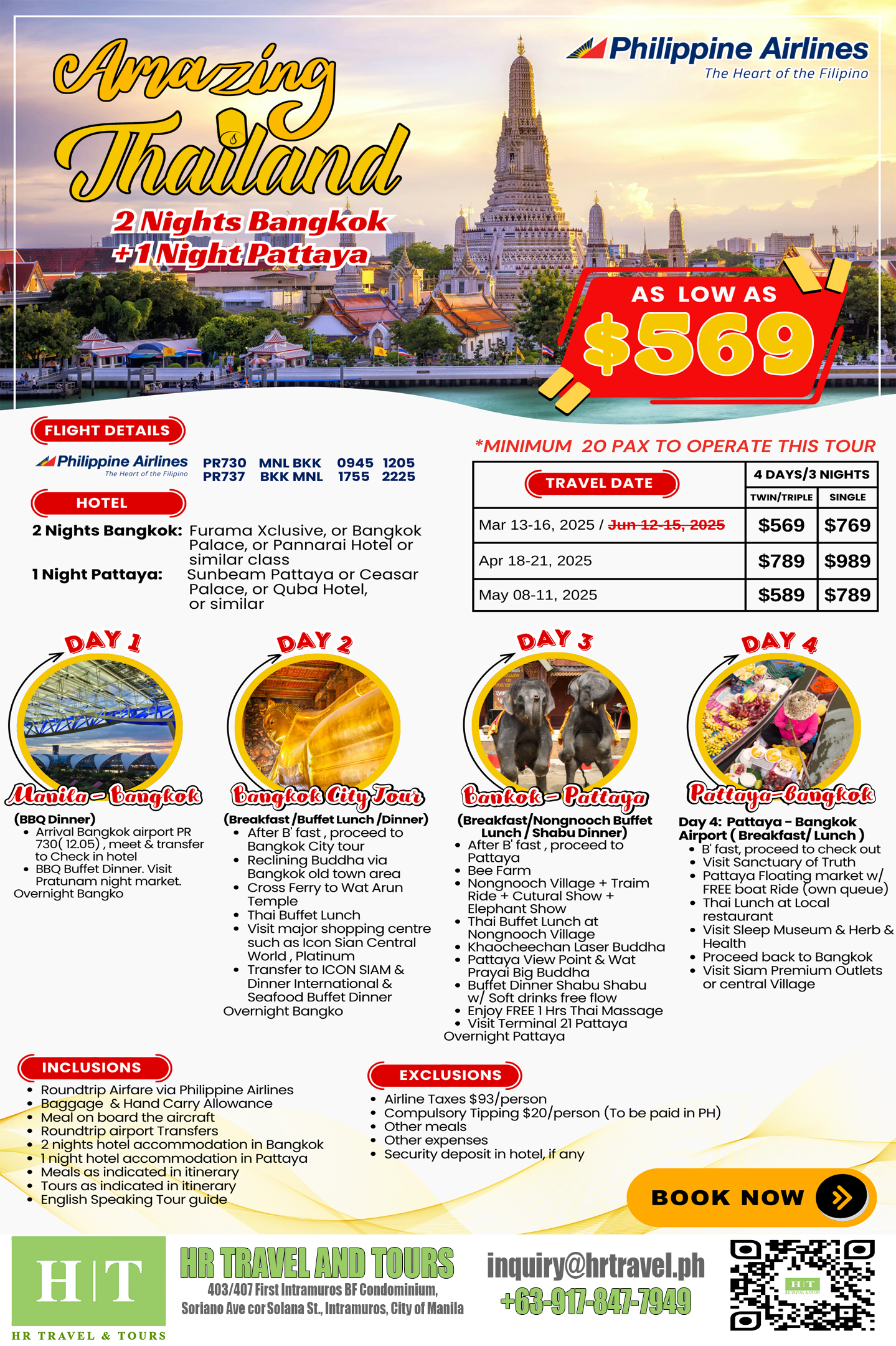 Bangkok Via PAL Tour