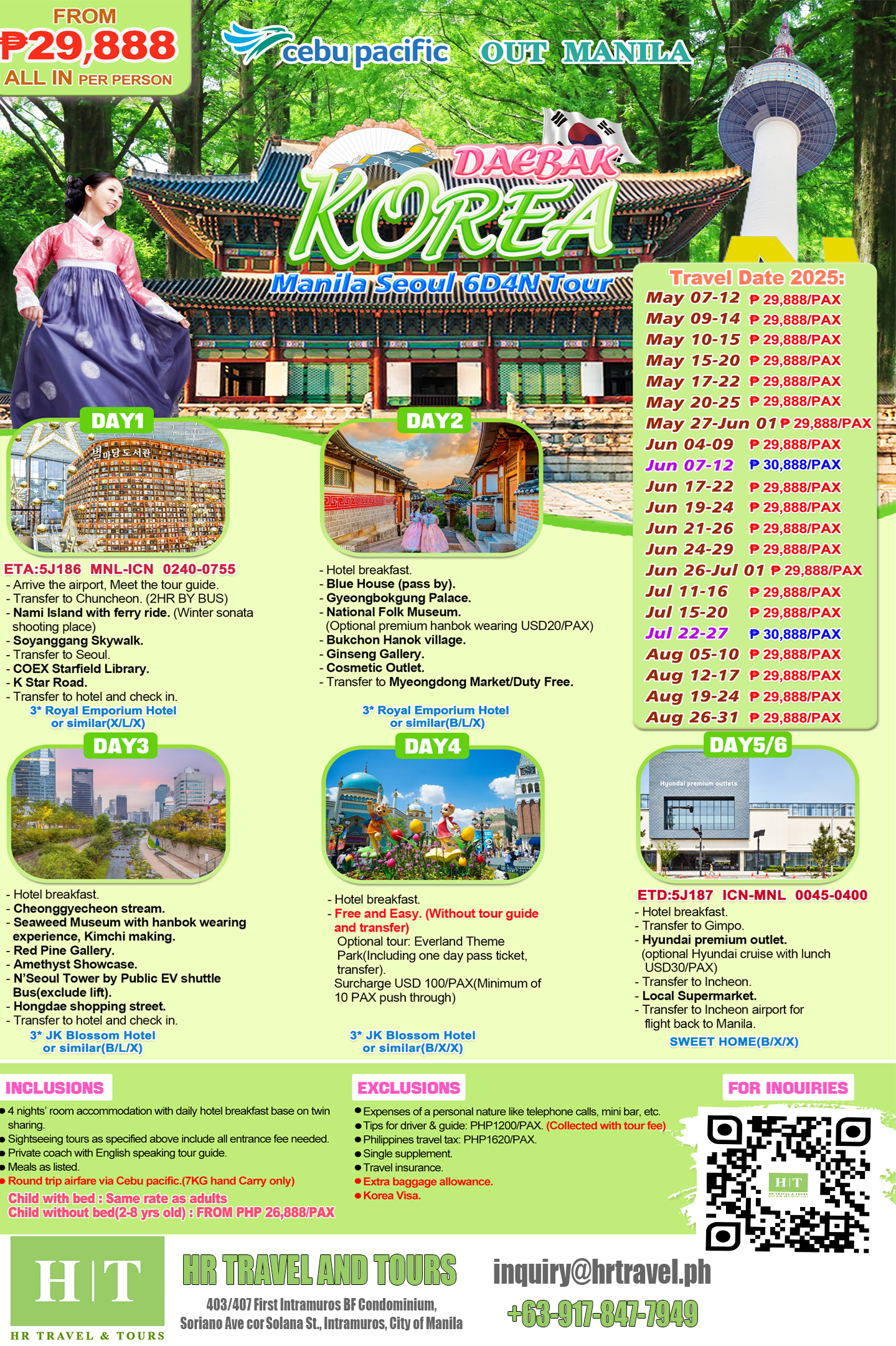 Korea May-Aug Tour