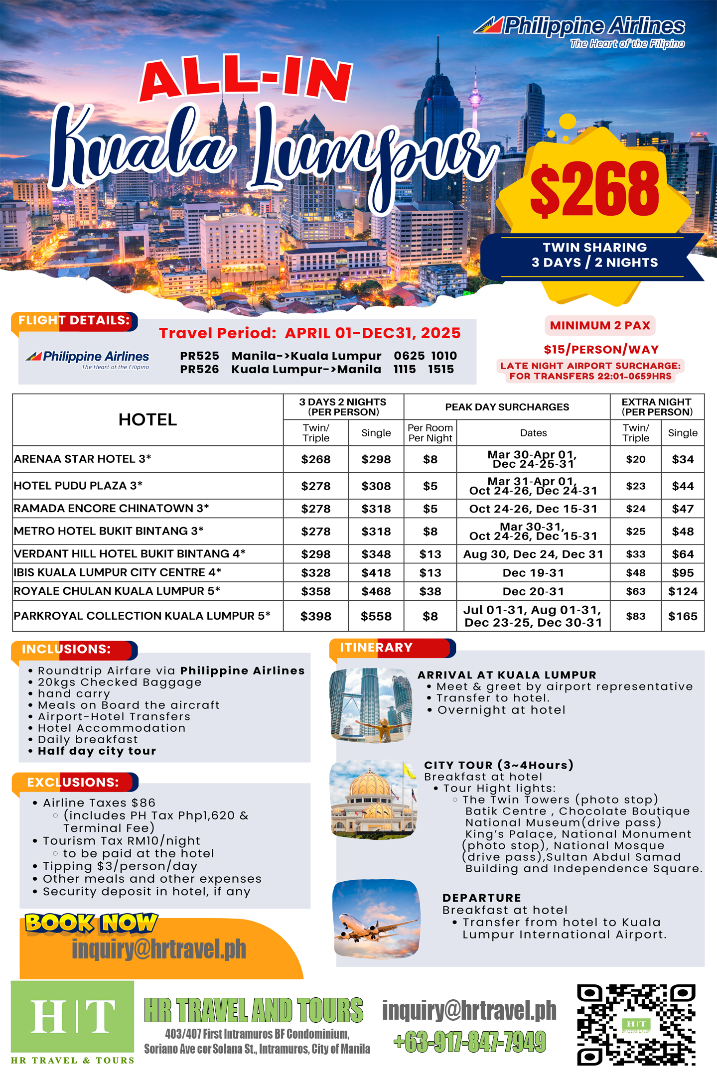 Kuala Lumpur All-In Tour